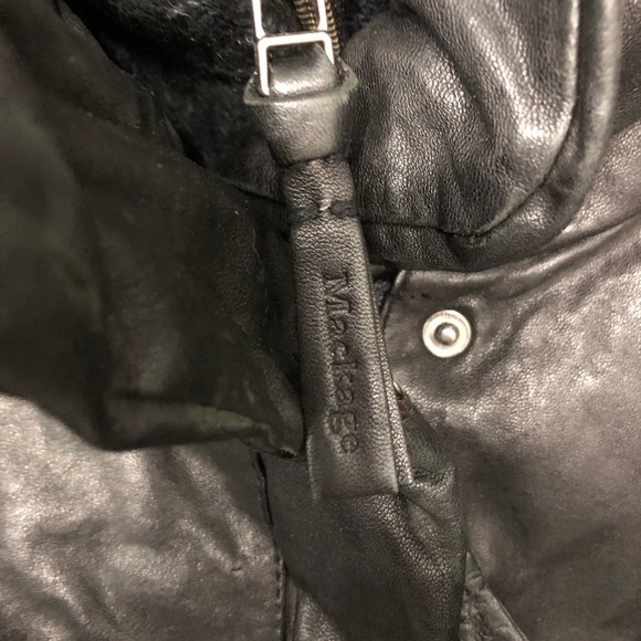 Luxury chic woman Mackage leather jacket size m - Picture 2 of 10